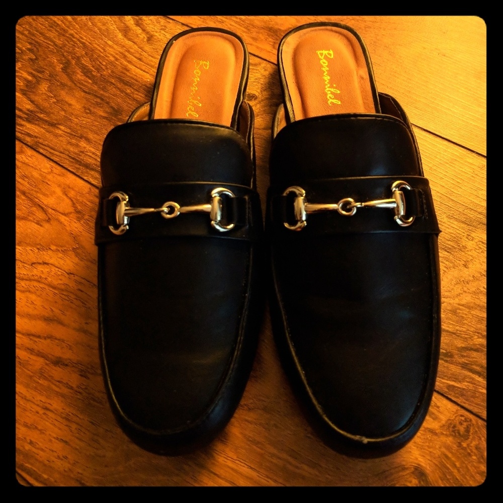 NWOT Vegan Leather Slides/ Loafers